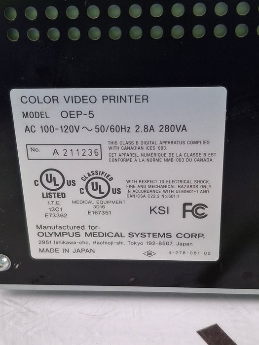 Olympus OEP-5 Color Video Printer
