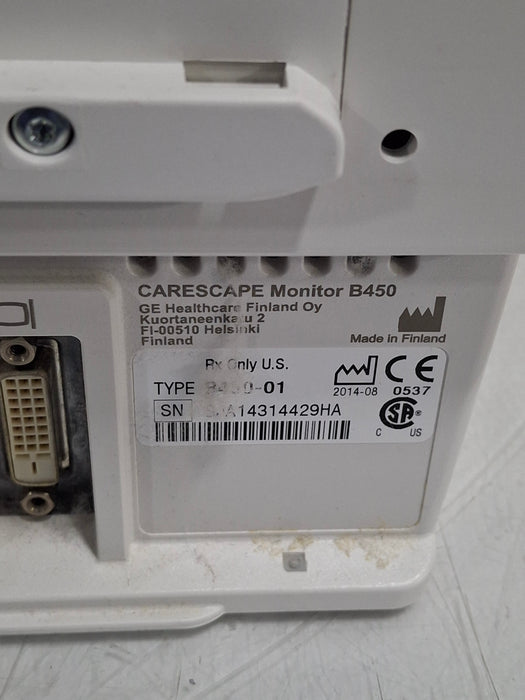 GE Healthcare Carescape B450 Critical Care Patient Monitor