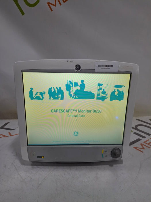 GE Healthcare Carescape B650 Critical Care Patient Monitor