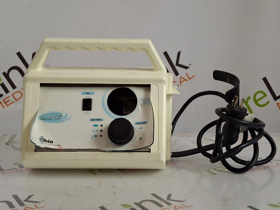 Ohio Medical Corporation Care-E-Vac 3 Portable Suction System