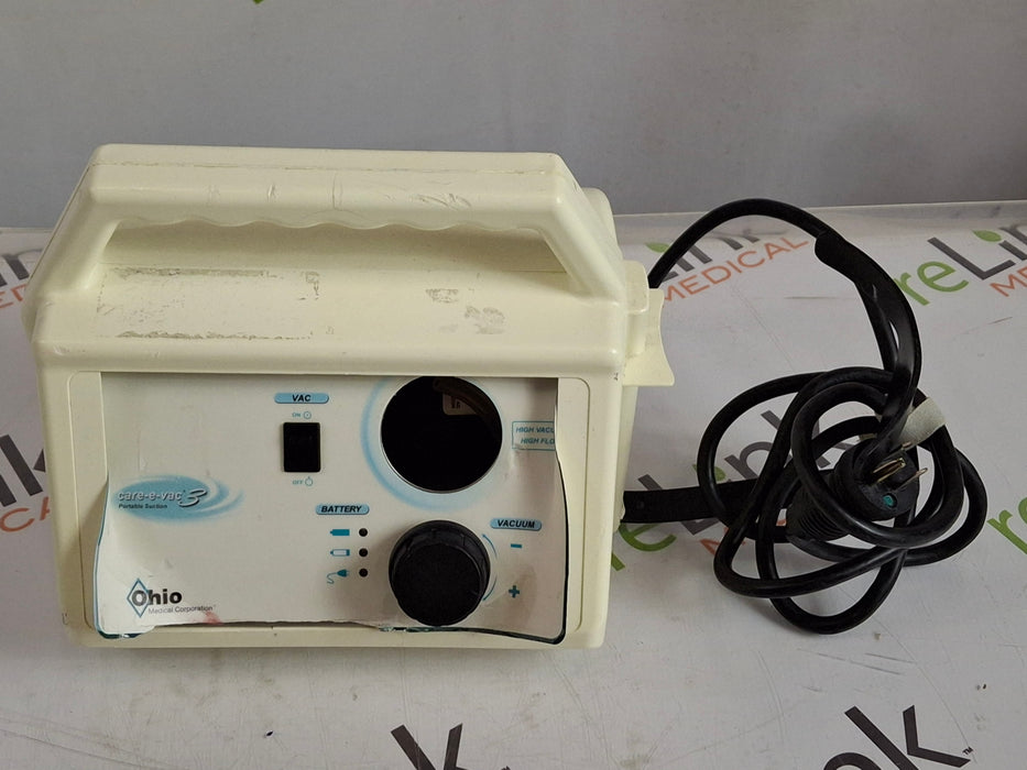 Ohio Medical Corporation Care-E-Vac 3 Portable Suction System