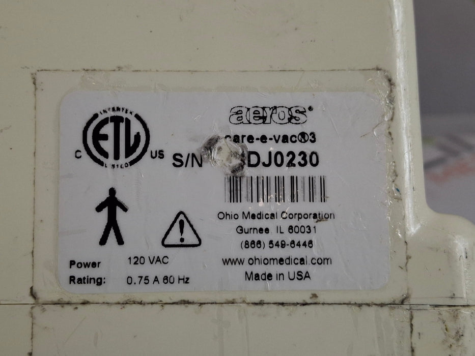 Ohio Medical Corporation Care-E-Vac 3 Portable Suction System