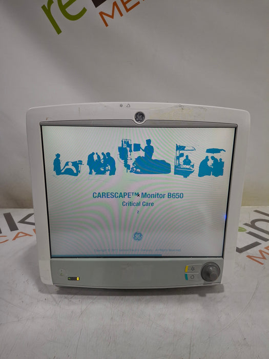 GE Healthcare Carescape B650 Critical Care Patient Monitor
