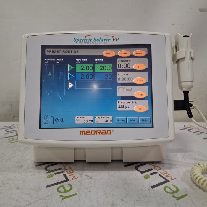 Medrad Spectris Solaris EP Injector Display