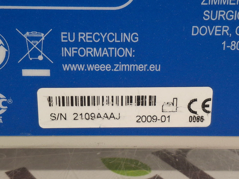 Zimmer 8821-06 Electric Dermatome Power Unit