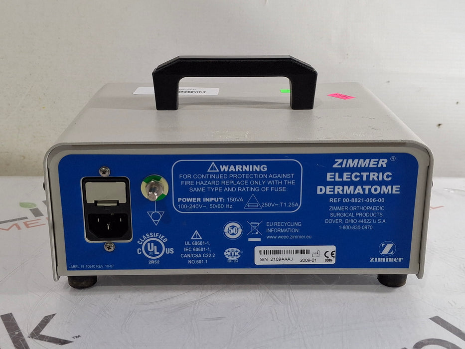 Zimmer 8821-06 Electric Dermatome Power Unit