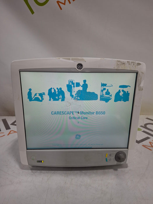 GE Healthcare Carescape B650 Critical Care Patient Monitor