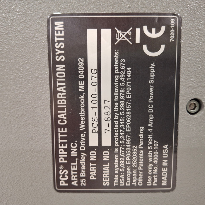 Artel, Inc. PCS2 Pipette Calibration System
