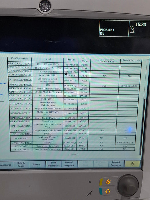 GE Healthcare Carescape B650 Critical Care Patient Monitor