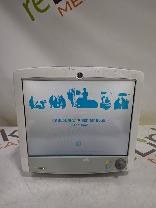 GE Healthcare Carescape B650 Critical Care Patient Monitor