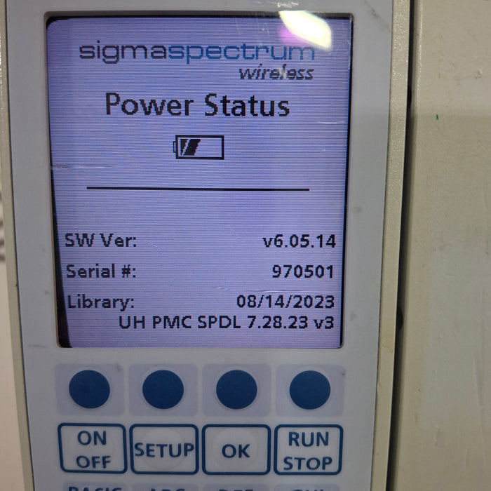 Baxter Sigma Spectrum 6.05.14 with B/G Battery Infusion Pump