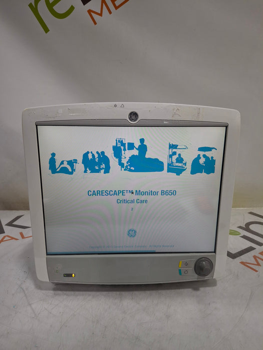 GE Healthcare Carescape B650 Critical Care Patient Monitor