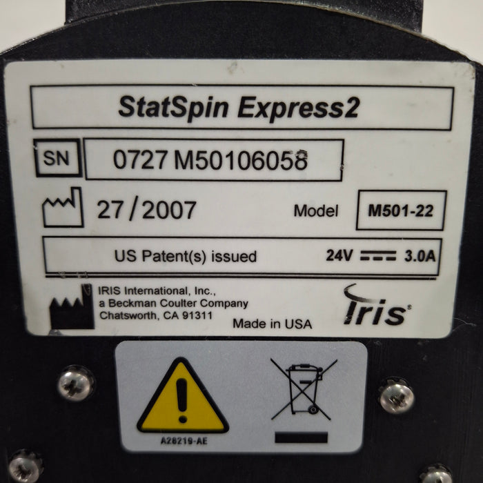 IRIS Medical StatSpin Express 2 Centrifuge