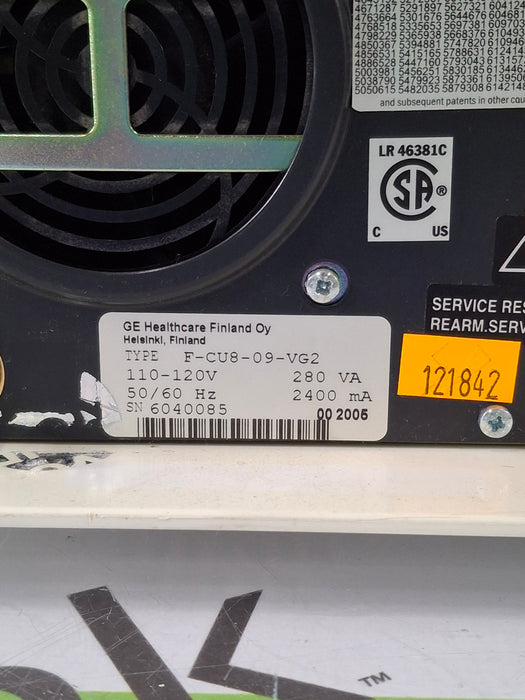 Datex-Ohmeda F-CU8 Multi-Parameter Anesthesia Monitor