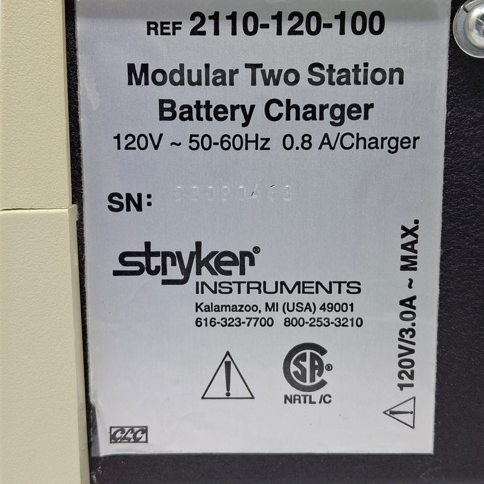 Stryker 2110-120-100 Modular Two Station Battery Charger