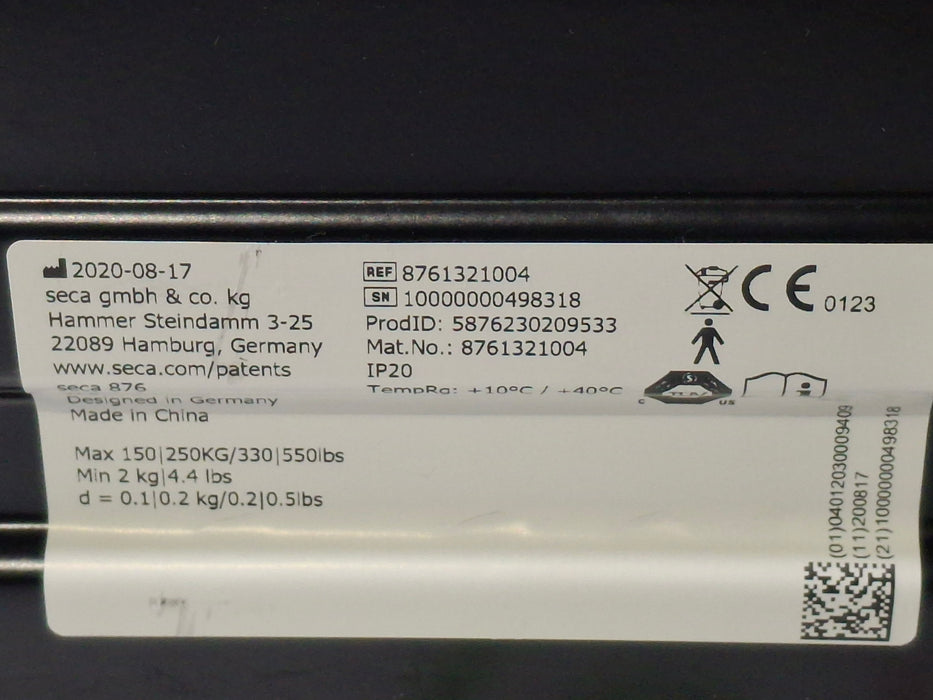 Seca Corp. 876 Patient Scale