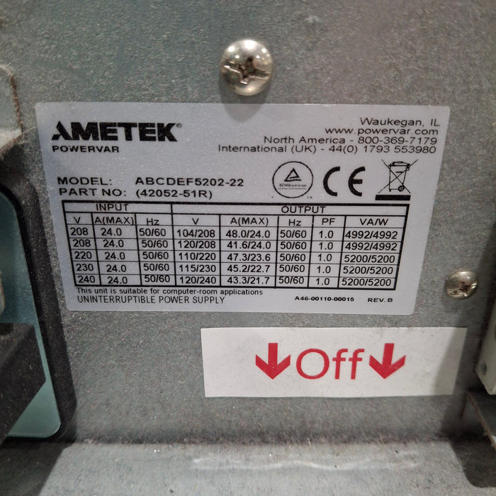 Powervar Security Plus II UPS