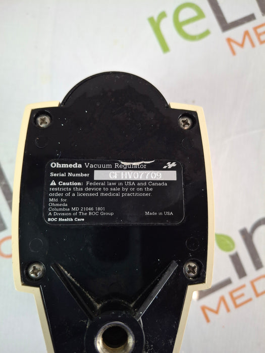 Ohmeda Medical Ohmeda Medical Vacuum Regulator Respiratory reLink Online