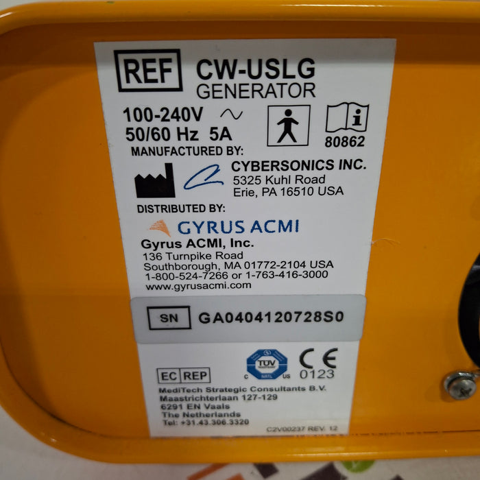 Gyrus Acmi, Inc. Cyberwand CW-USLG Ultrasonic Lithotripter Generator