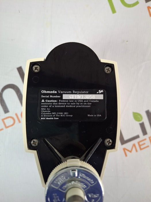Ohmeda Medical Vacuum Regulator