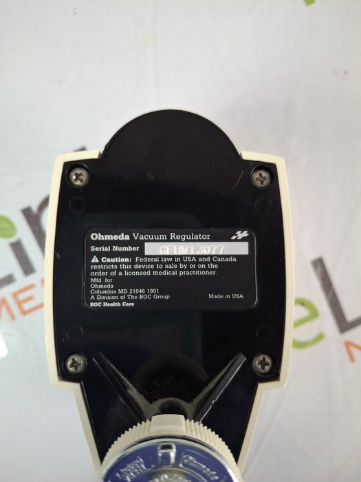 Ohmeda Medical Ohmeda Medical Vacuum Regulator Respiratory reLink Online