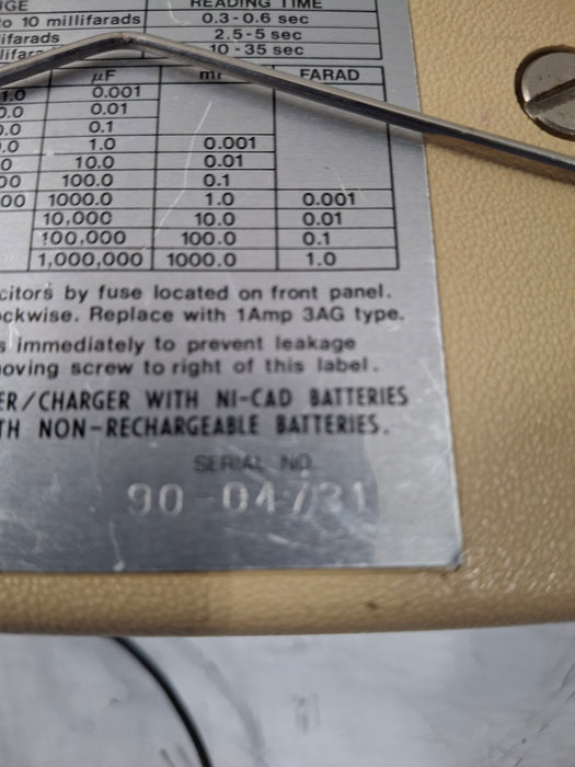 BK Precision Model 820 Capacitance Meter