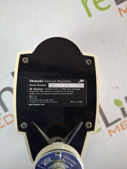 Ohmeda Medical Vacuum Regulator