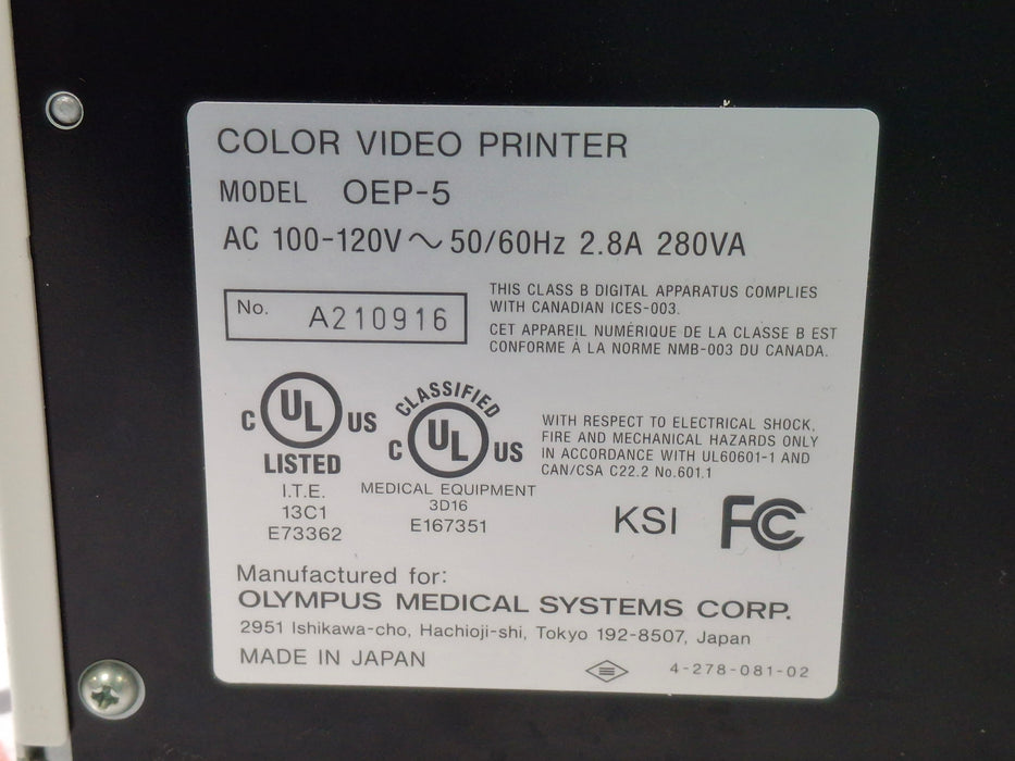Olympus OEP-5 Color Video Printer