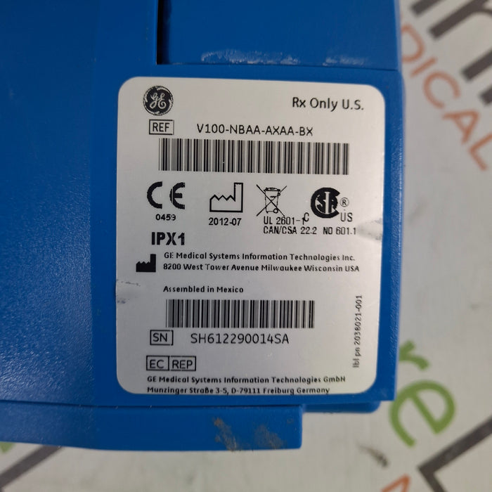GE Healthcare Dinamap V100 - NIBP, SpO2, Temp Vital Signs Monitor