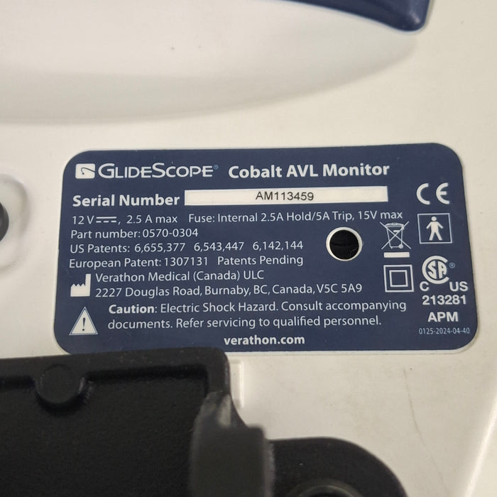 Verathon Medical, Inc Glidescope Cobalt AVL Video Laryngoscope