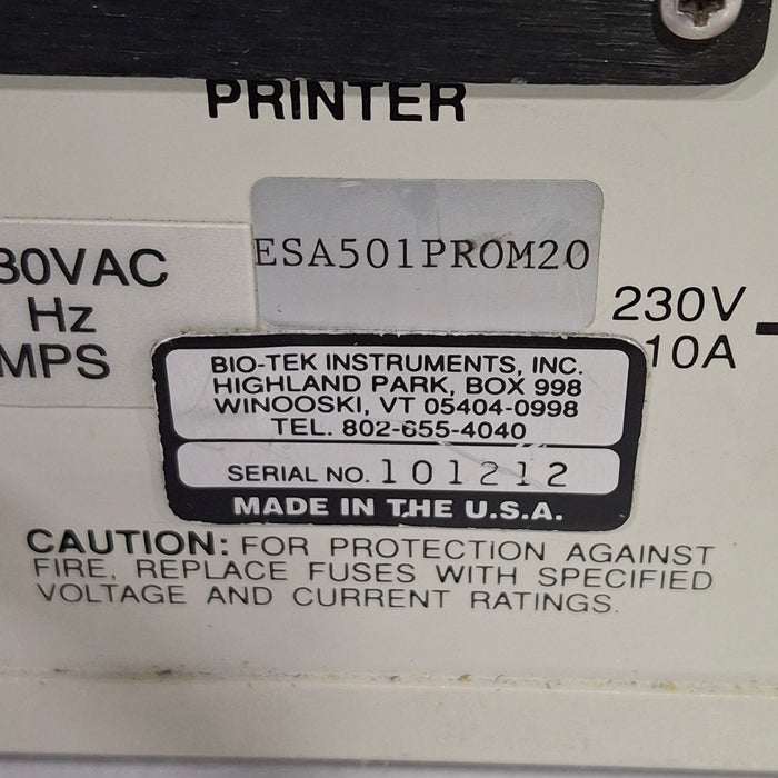 Bio-Tek Instruments 501 Pro Series Safety Analyzer