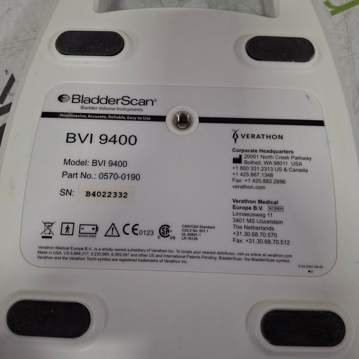 Verathon Medical, Inc BVI 9400 Bladderscan