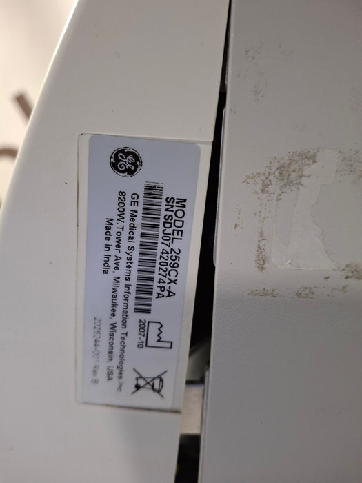 GE Healthcare Corometrics 250cx Series Model 259cx Fetal Monitor