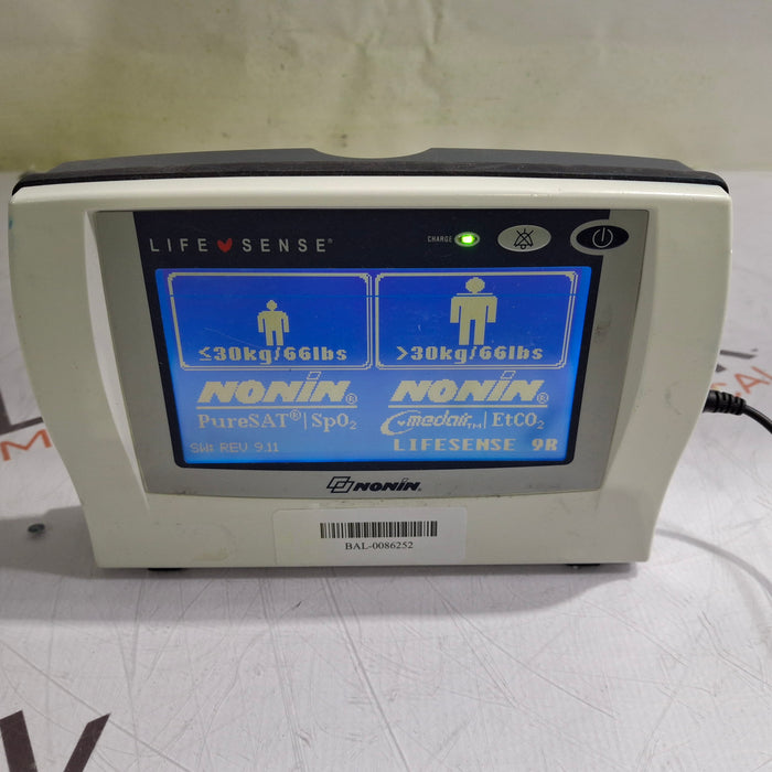 Nonin Medical LifeSense LS1-9R Capnography/Pulse Oximeter monitor