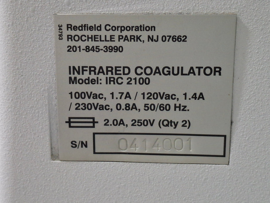 Redfield Corporation IRC 2100 Infrared Coagulator