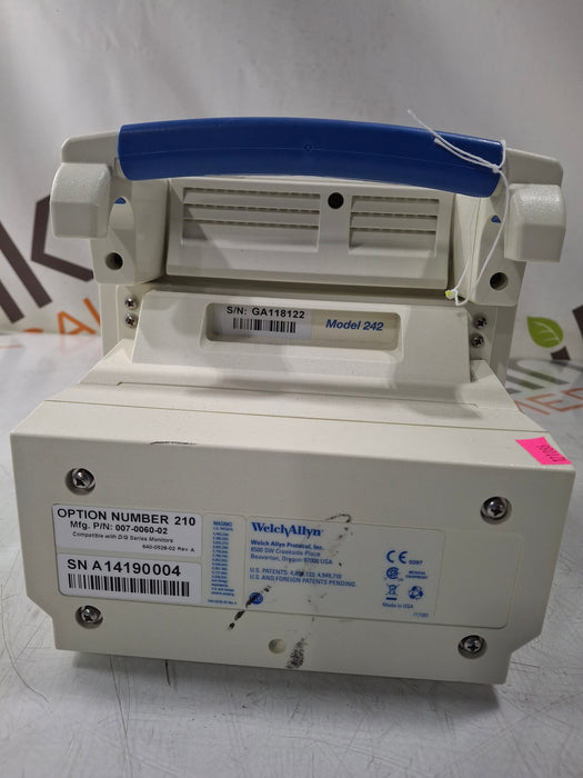 Welch Allyn Propaq CS 242 Vital Signs Monitor