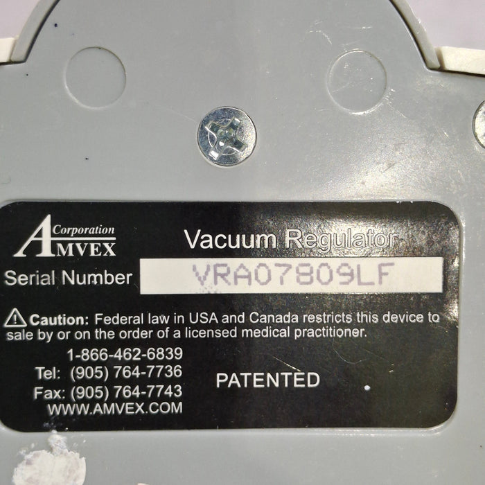 Amvex Vacuum Regulator