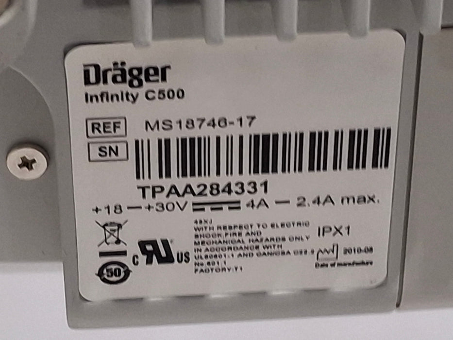 Draeger Medical Babylog VN500 Ventilator