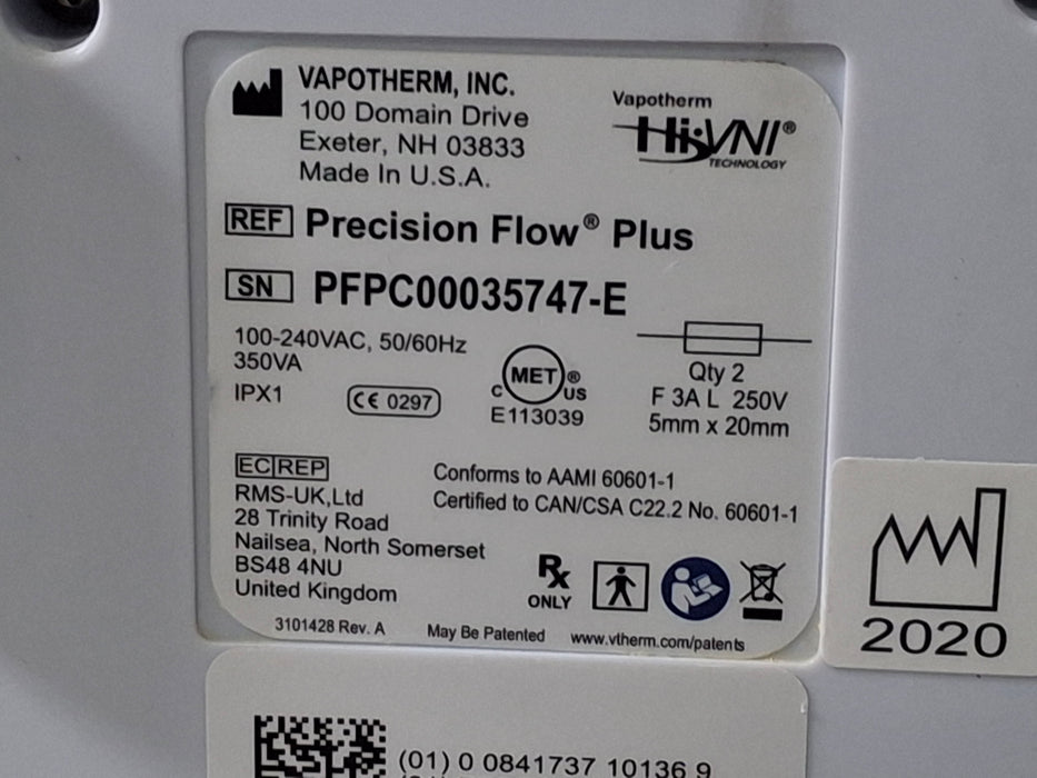 Vapotherm Precision Flow Plus Meter Humidifier