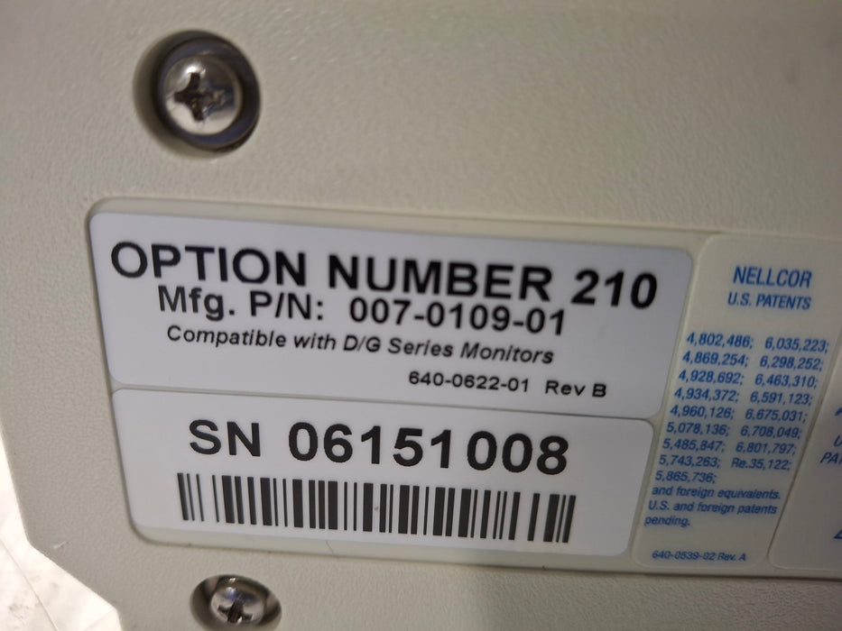 Welch Allyn Propaq CS 210 Vital Signs Monitor