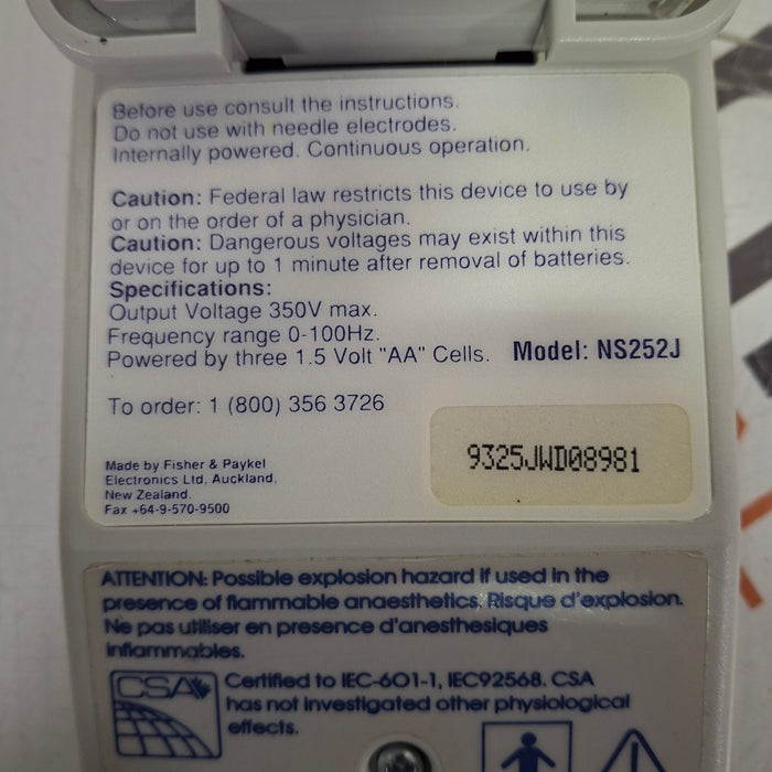 Fisher & Paykel Innervator 252 Constant Peripheral Nerve Stimulator