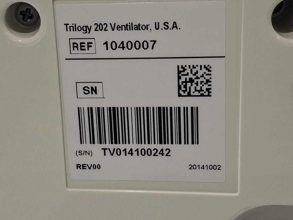 Respironics Trilogy 202 Ventilator