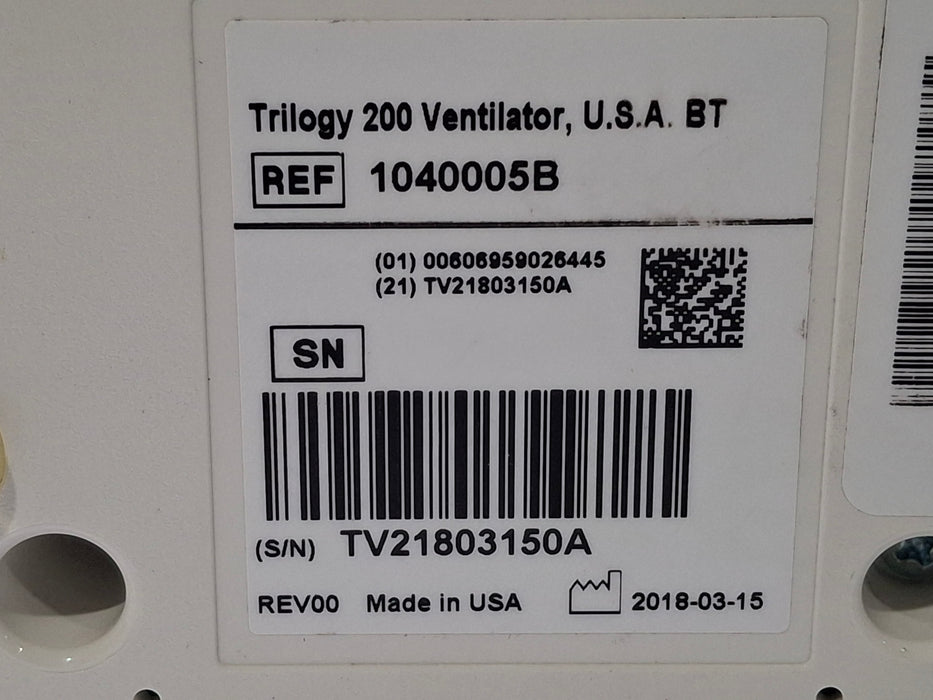 Respironics Trilogy 200 Ventilator