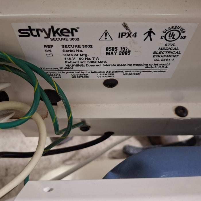 Stryker Secure II 3002 Hospital Bed