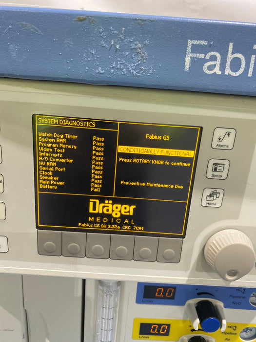 Draeger Medical Fabius GS Anesthesia Machine