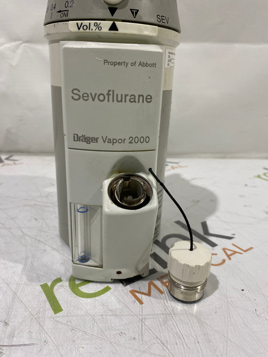 Draeger Medical Vapor 2000 Sevoflurane Vaporizer