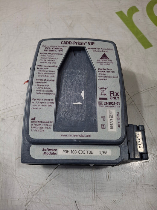 Smiths Medical CADD Prizm VIP Ambulatory Infusion Pump