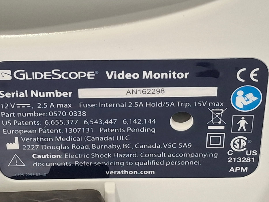 Verathon Medical, Inc Glidescope Video Laryngoscope