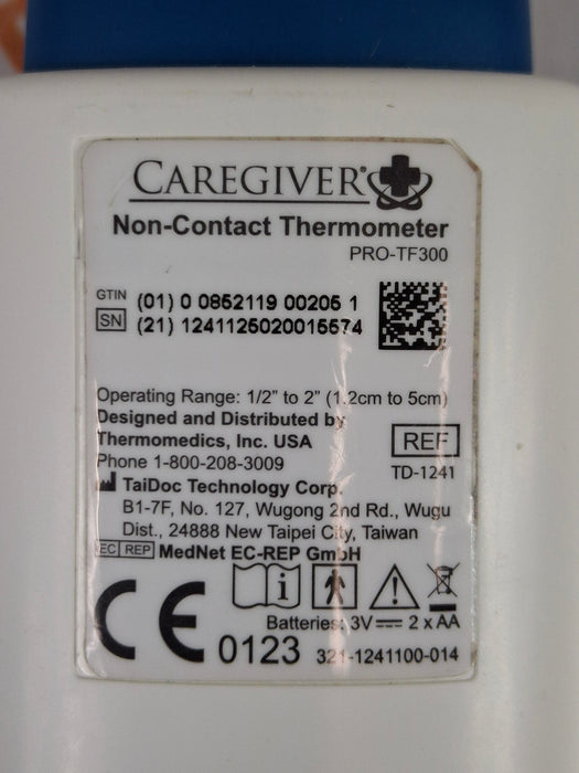 Thermomedics, Inc. CareGiver Pro-TF300 Non-Contact Thermometer