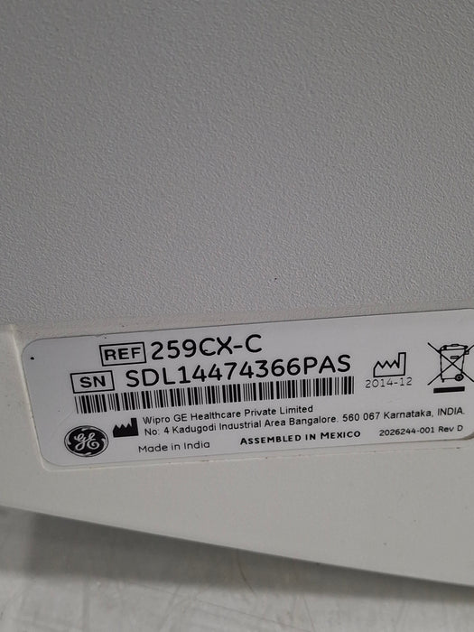 GE Healthcare Corometrics 250cx Series Model 259cx Fetal Monitor
